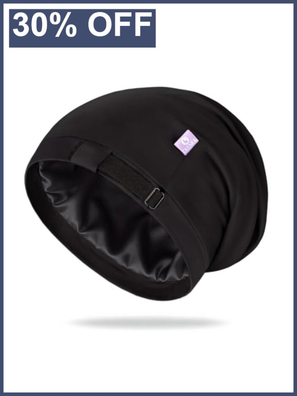100% Mulberry Silk Bonnet for Sleeping Curly Hair Adjustable